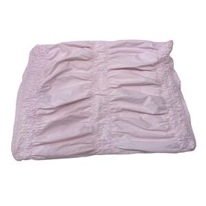 Simply Shabby Chic Pillow Sham Standard Pink Very Good Ruched Cotton Decor